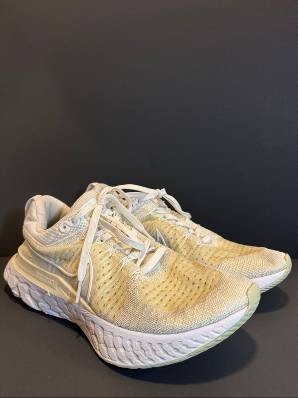 Nike React infinity Run flyknit 2white cream women’s Running shoes